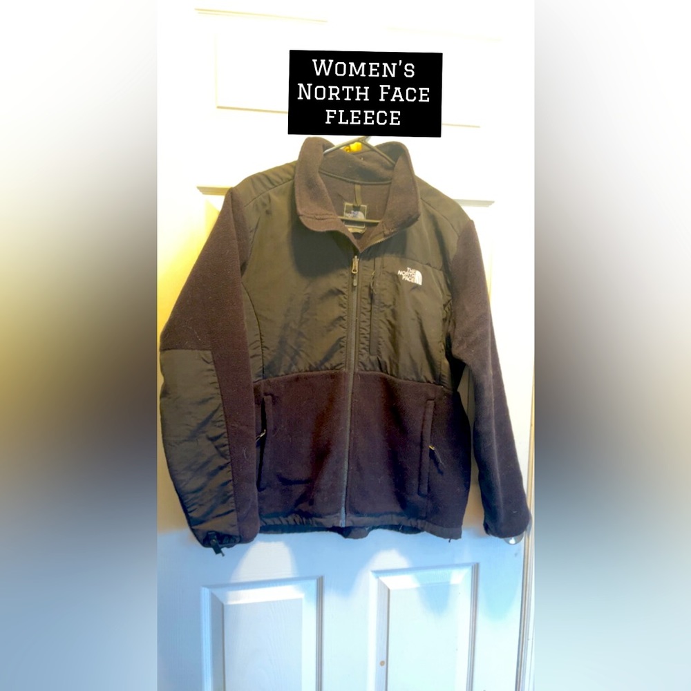 The North Face black fleece zip Jacket